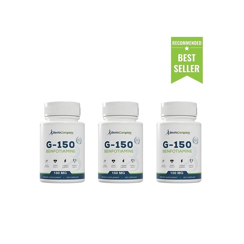 Benfotiamine 150mg 120 Gelatin Capsules Per Bottle