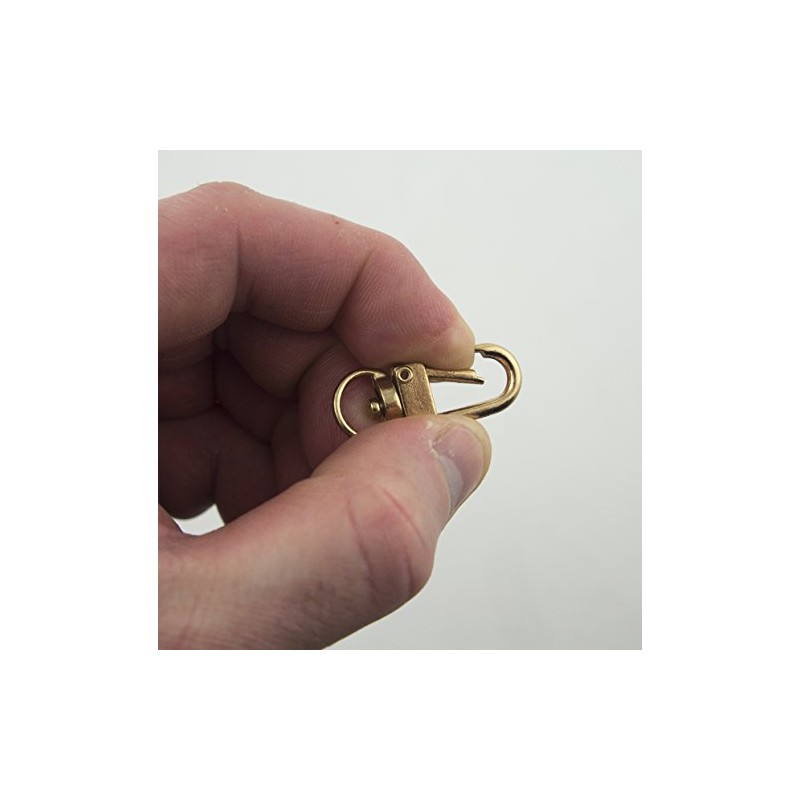 HAND® No.114 Gold Tone Metal Snap Hook Clasp and Swivel