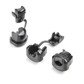 Fielect Round Cable Wire Strain Relief Bush Grommet Round Strain Relief Bushing Electric Cable Protection Cord Buckle 6N-4 40 Pcs