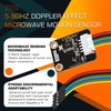 CQRobot 5.8GHz Doppler Effect Microwave Motion Sensor Compatible with Arduino