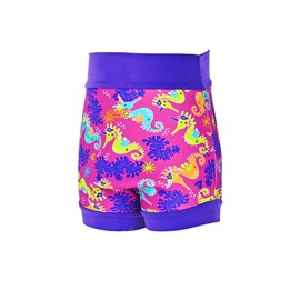 Zoggs Baby Reusable Neoprene Swim Nappy, Pink/Purple, 0-3 Months/2-4 kg