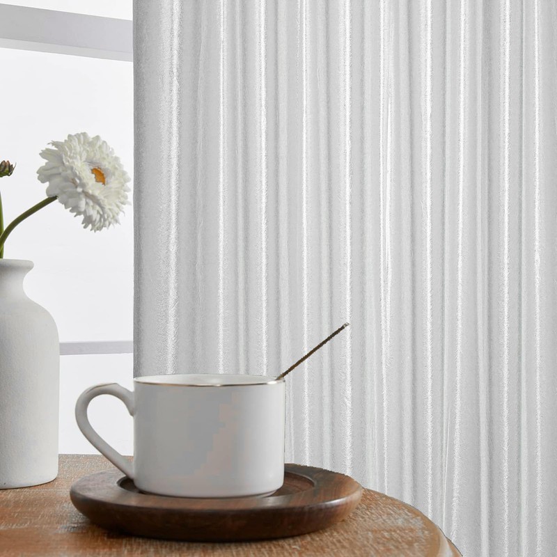 EMLTHORY Shower Curtain Waterproof Heavy Duty Vinyl PEVA 48x48 Unlined