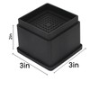 MYMULIKE Stackable Furniture Risers, 2 Inch Bed Risers, 4/6/8 Pack