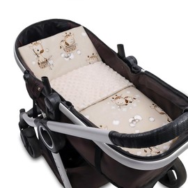 Baby Blanket Cuddly Blanket Baby Blanket Winter Blanket with Plush Fabric 75 x 60 cm + Pillow 35 x 30 cm - Children's Blanket Pram Blanket Baby Blankets Pram Blanket and First Equipment for Newborns