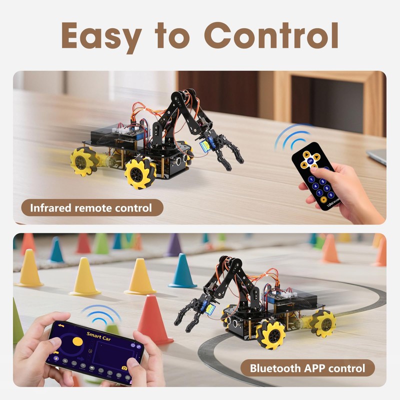 Robotics for Kids Ages 8-12, ACEBOTT Smart Robot Arm Car