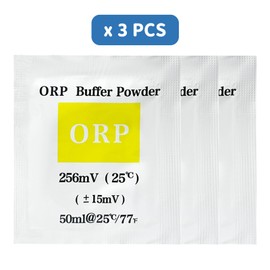 Homcoice ORP Buffer Solution Powder 256mV for Redox Tester (3 Pack), Calibration Liquid Correction Powder, Calibration Powder for Redox Potential Analyzer