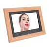 Digital Picture Frame Wooden 7 Inch IPS HD Multifunctional Smart