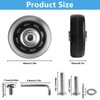 Pack of 4 Suitcase Castors Replacement Wheels, 50 x 18