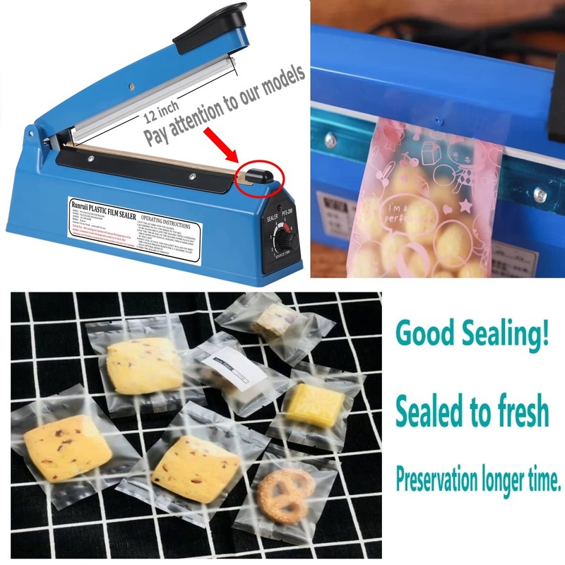 Impulse Heat Sealer Manual Bags Sealer Heat Sealing Machine 12