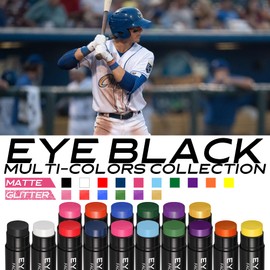 CCbeauty Green Eye Black Stick For Baseball Football Softball Lacrosse Accessories, Anti-Glare EyeBlack, Waterproof, Last All Game, Smooth Application, High Pigmented Color