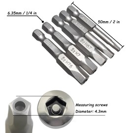 Kigauru 10Pcs Pentagon Head Screwdriver Bits Set S2 Steel Magnetic Pentagonal Drive Bit 1/4 Inch Hex Shank Five-Sided Figure Screw Driver Drill Bit 2 Inch Length Electric Hand Screwdrivers Tool