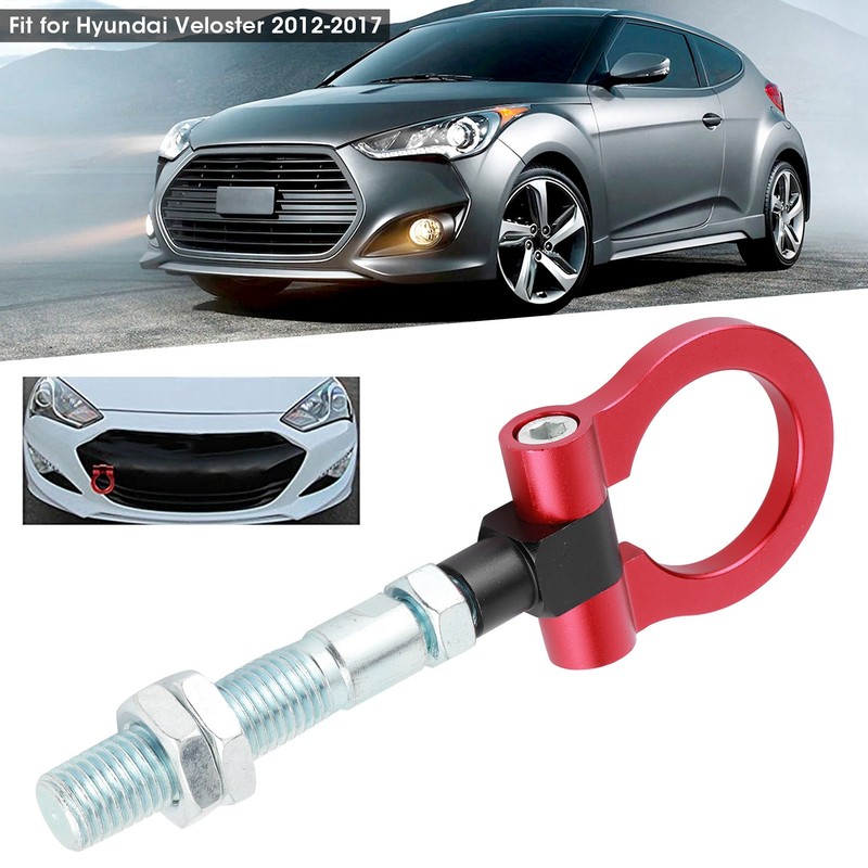 Heavy Duty Tow Hook Red Folding Ring Racing Car Refitting