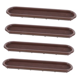 Operitacx 4pcs Plastic Ventilation Grille Cover for Cabinet Air Vent Durable Elegant Design Enhances Air Circulation Closets Shoe Cabinets Modern Aesthetics for Home