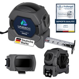 UNEECC Premium Tape Measure 10 m | Auto Lock - Automatic Tape Lock | Tape Measure 10 m | Magnetic Hook | Tape Measure 10 m | Extremely Robust | Roll Tape Measure