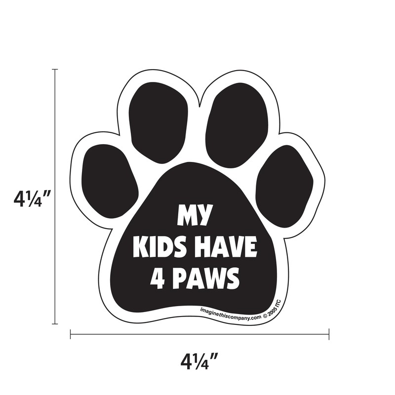 Imagine this D1660 Car Decal (My Kids Have 4 Paws),