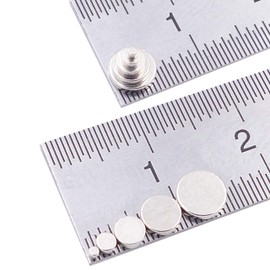 Brudazon 25 Mini Disc Magnets Set 1 x 1 mm + 2 x 1 mm + 3 x 1 mm + 4 x 1 mm + 5 x 1 mm N52 Neodymium Magnets Ultra Strong Power Magnet for Model Making Crafts Magnetic Disc Extra Strong