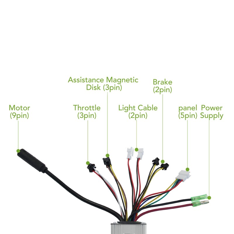 Electric Bike Conversion Kit 25A Sine Wave Controller LCD3U Panel
