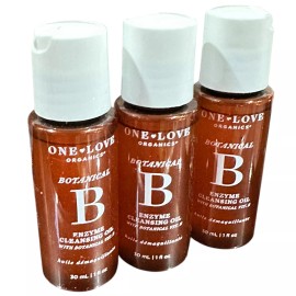 ONE LOVE 3X ONE LOVE Botanical B Enzyme Cleansing Oil With Vitamin B 1 oz Each  No Box