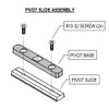 Gordon Glass® Replacement Pivot Hinge Base Assembly for Heavy Shower