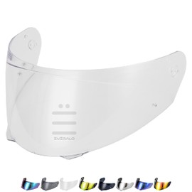 Everalo Compatible with Hjc i90 Visor - i91 - Hj33 - Helmet Visor Hj 33 Pinlock Ready - Anti-Scratch and Anti-Fog (Clear)