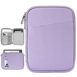 Vinabilia 6-7 Inch Sleeve Case Compatible with 6 Inch Kindle 11th Gen 2024 2022/10th 8th Gen 2019 2016, 6.8"/7" Kindle Paperwhite 12th/11th/10th Gen 2024/2021/2018, Kindle Oasis E-Reader, Grey Purple