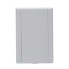 Saugdose rechteckig VacuValve Farbe Weiss, Zentralstaubsauger Steckdose, 90x135mm, 2 Kontaktstifte, Öffnung 36-38mm