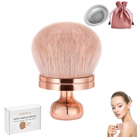 Extra Large Self Tanner Brush with Cleaning Bowl – Body Brush for Tanning, Leg Makeup Waterproof No Transfer – Body Makeup Blending Tool with Storage Bag
