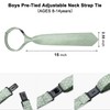DiBanGu Boys Pretied Necktie and Pocket Square Set Sage Green