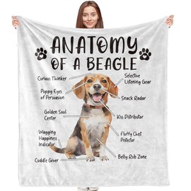 VRW Wiener Dog Gifts - Beagle Dog Mom Blanket, 50x60 Inches