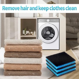 Pet Hair Remover for Laundry - 6 Pcs Reusable Lint Catcher for Washing Machine and Dryer, Laundry Hair Remover Tool for Dog and Cat Hair, Lint Remover for Clothes, Bedding and Pet Laundry