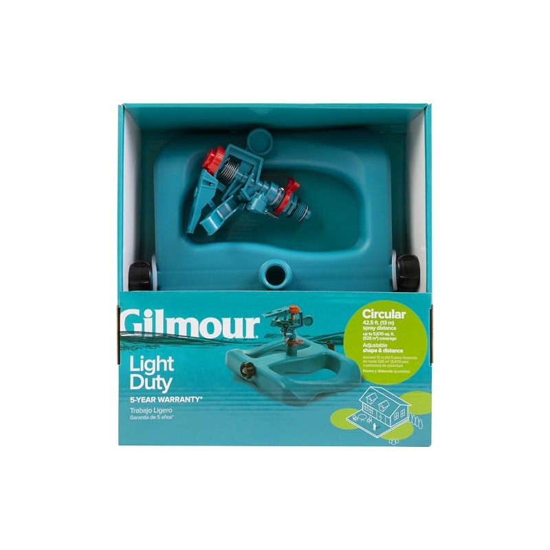 Gilmour Light Duty Circular Impact Sprinkler with Sled Base, Rotating
