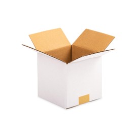 Wisaiboxl 4x4x4 inch White Shipping Boxes, Corrugated Cardboard Small Boxes for Business Mailing, Packing, Moving, Storage, 25 Pack