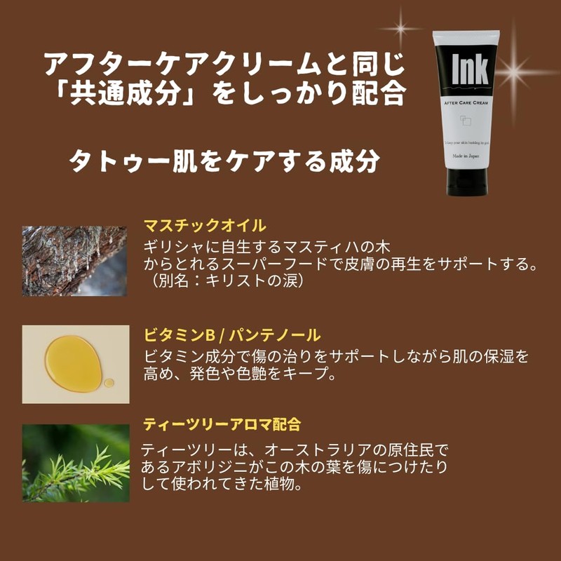 Aftercare UV 60g (SPF50) | Skin sunscreen with tattoo [Made