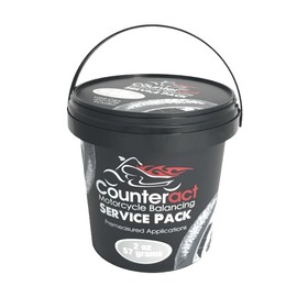 Counteract MKSP2 Motorcycle Tire/Wheel Balancing Bead Bulk Shop Service Pack Bucket - (20) 2oz Pre-measured Bead Bags, (20) Vortex Valve Caps and Cores