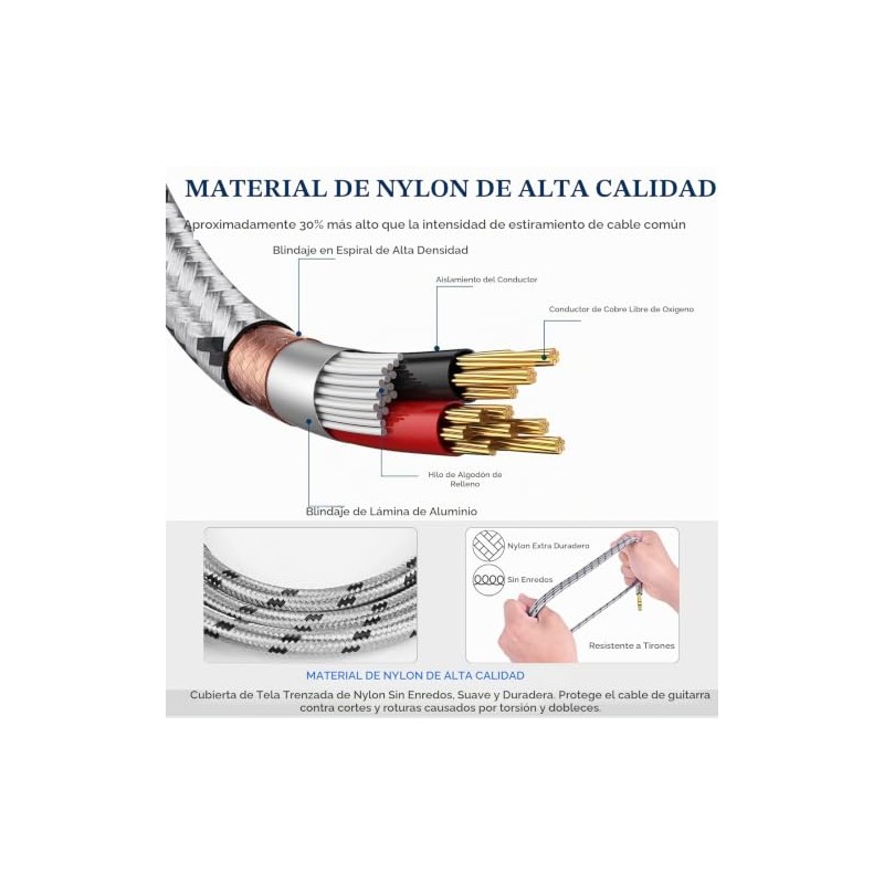 JOLGOO XLR hembra a 1/4 pulgada 0.250 in TRS cable