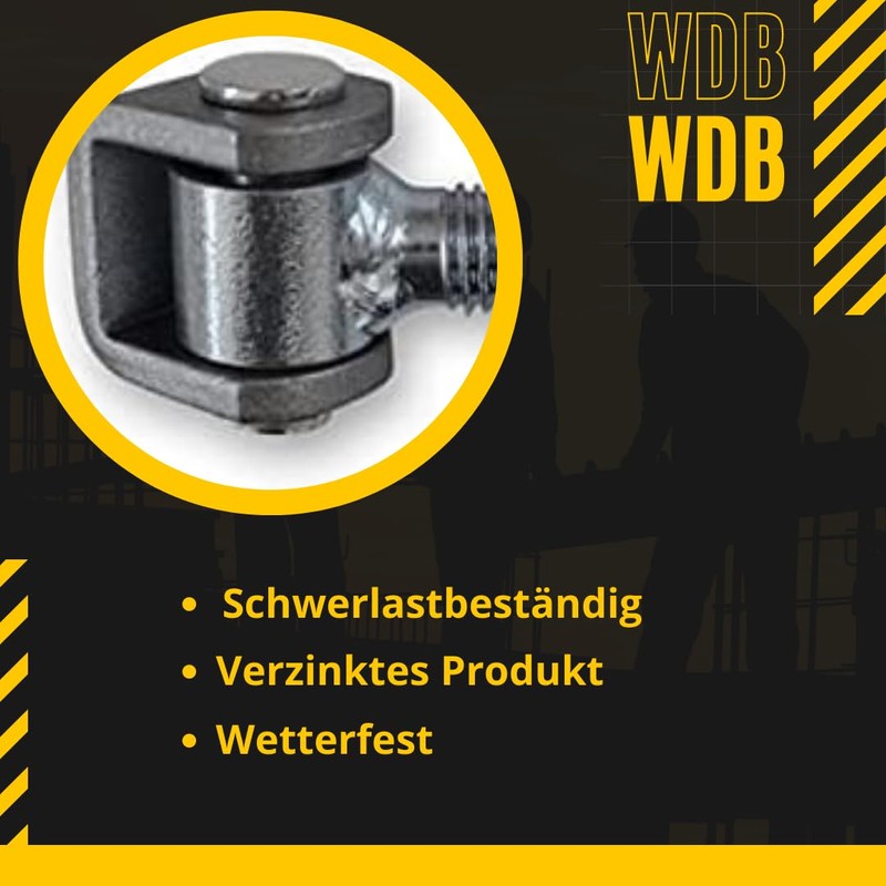 WDB - Gate hinges adjustable galvanised - garden gate hinges