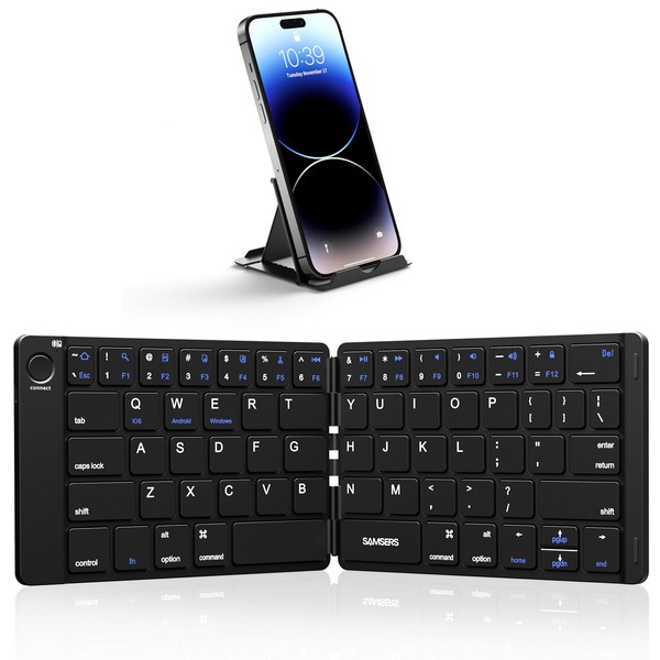 Samsers Samsers Foldable Bluetooth Keyboard - Wireless Portable Keyboard with