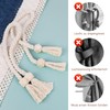 Moorle Pack of 2 Tiebacks for Curtains, Magnetic Curtain Tiebacks,