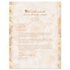 Elegant Cream Roses Letterhead, 25 Count