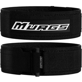 Murgs Weight Lifting Belt | 4" Lifting Belt Gym Belt - Nylon Weightlifting Belt With Metal Buckle For Back Support | Self Locking Weight Belt for Bodybuilding & Deadlift | Gym Belts for Men Women (L)