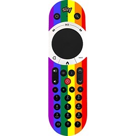 Ellis Graphix Rainbow Gay Pride Remote Controller Vinyl Sticker Skin to fit SKY Q Touch (TM)