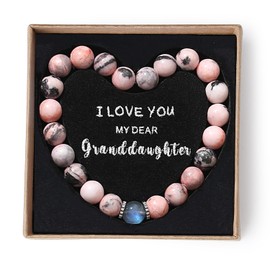 THEMEROL Granddaughter Birthday Card Gifts from Grandma Teenage Teen Girl Gifts Trendy Stuff Bracelets for Teen Girls 10 Year Old Girl Confirmation Gifts Christmas Stocking Stuffers Valentines Easter