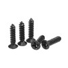 uxcell M3 x 14mm Wood Screws Phillips Flat Head Carbon