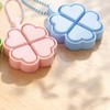 Four-leaf clover clicker keyring transparent acrylic keycap clicker bag ring