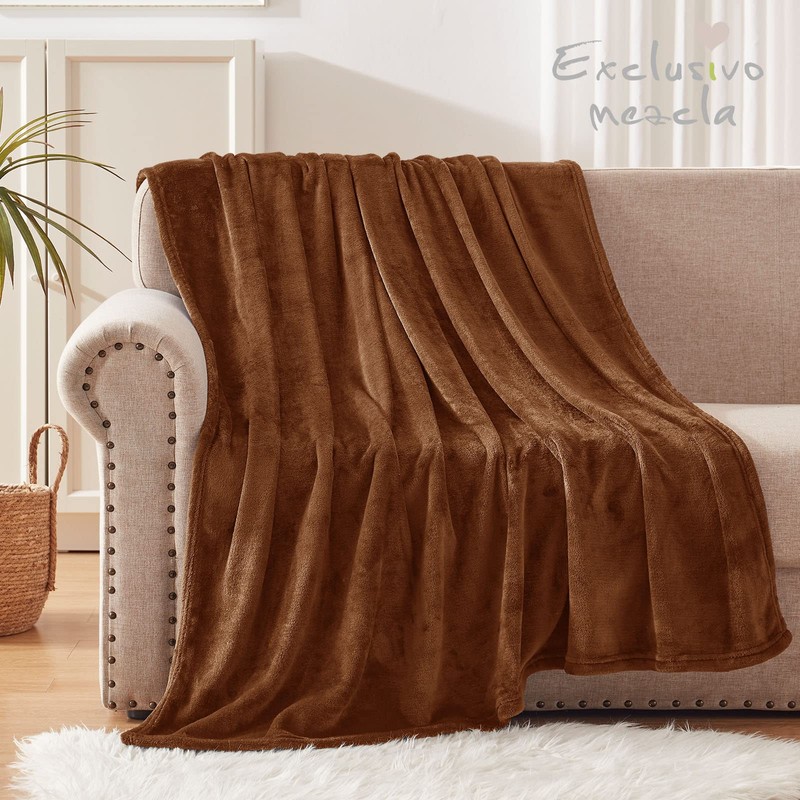 Exclusivo Mezcla Soft Throw Blanket, 127 x 178 CM Fleece