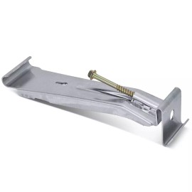 RGDSupply Half Round Aluminum 6" Quick Screw Gutter Hanger Multi-Packs (10-100 Units) - Pack of 10