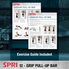 SPRI Pull Up Bar - 12-Grip Door Mounting Pull-Up Bar