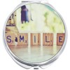 NewCharms Smile Scrabble Tiles Compact with Mirrors - Perfect Pocket