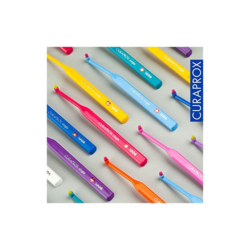 Cepillo Dientes Individual Curaprox 1006 Limpieza Específica Línea Encías Aparatos