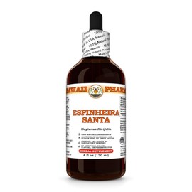 Hawaii Pharm Espinheira Santa Extract, Tincture for Digestive Comfort, Promotes Liver Function, Eases Joint Discomfort, Acts as a Natural Diuretic & Laxative - 4 fl.oz